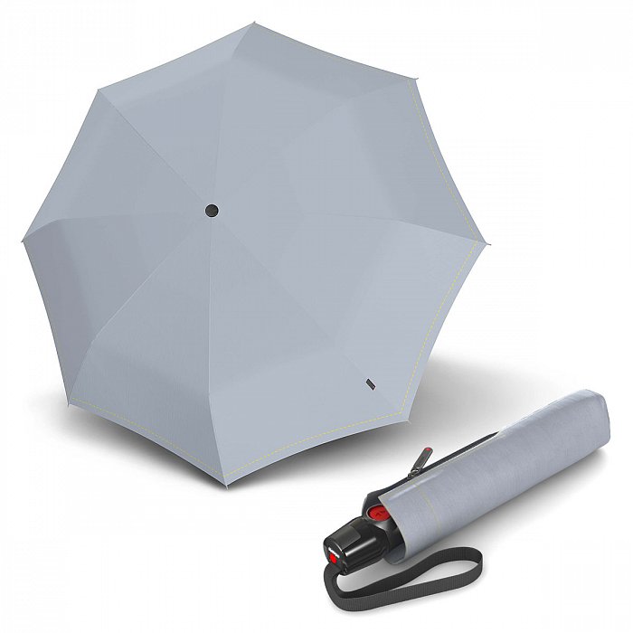 Knirps T.200 Medium Duomatic Ash - dámský plně-automatický deštník