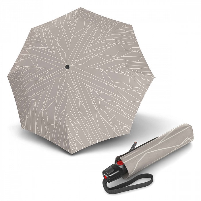 Knirps T.200 Medium Duomatic River Stone - dámský plně-automatický deštník