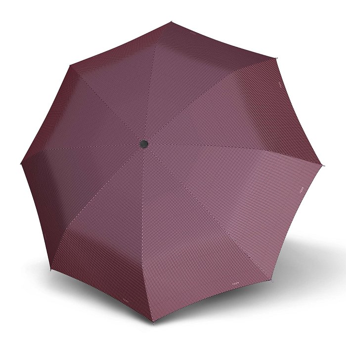 Doppler Mini Slim Carbonsteel CHIC - dámský plochý skládací deštník vínová