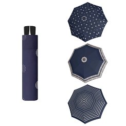Doppler Mini Fiber TIMELESS BLUE - dámsky skladací dáždnik