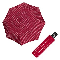 Doppler Magic Fiber GLAMOUR - dámsky skladací plne-automatický dáždnik červená