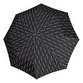 Doppler Magic Fiber BLACK & WHITE - dámský plně-automatický deštník, kroužky