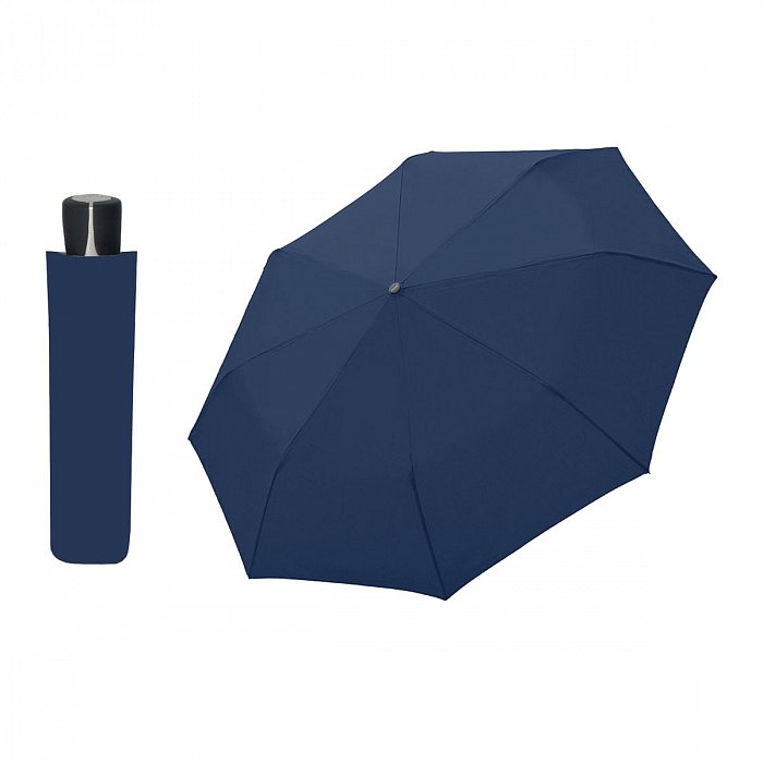 DOPPLER Mini Fiber tmavě modrý - dámský/pánský skládací deštník