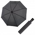 Doppler Magic Fiber Superstrong vzor širší šedý proužek - pánský plně-automatický deštník
