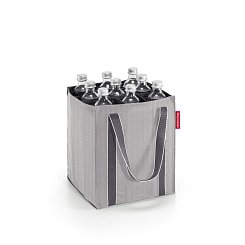 Nákupná taška na fľaše Reisenthel Bottlebag Herringbone Grey 