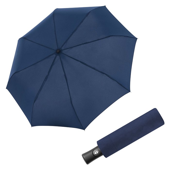 Doppler Magic Fiber Flipback - pánský plně-automatický deštník tmavě modrá