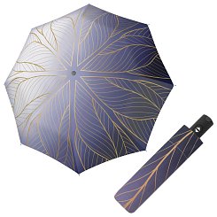 Doppler Magic Carbonsteel GOLDEN - dámsky plne automatický dáždnik modrá