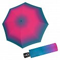 Doppler Magic Fiber SPIRIT - dámský skládací plně-automatický deštník, modro-růžová