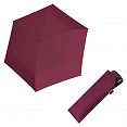 Doppler Mini Slim Carbonsteel - dámský plochý skládací deštník, vínový