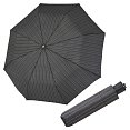 Mini Fiber Doppler - pánský skládací deštník, úzký šedý proužek
