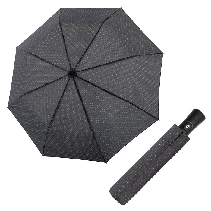 Doppler Magic Fiber Superstrong vzor tečky - pánský plně-automatický deštník, tečky